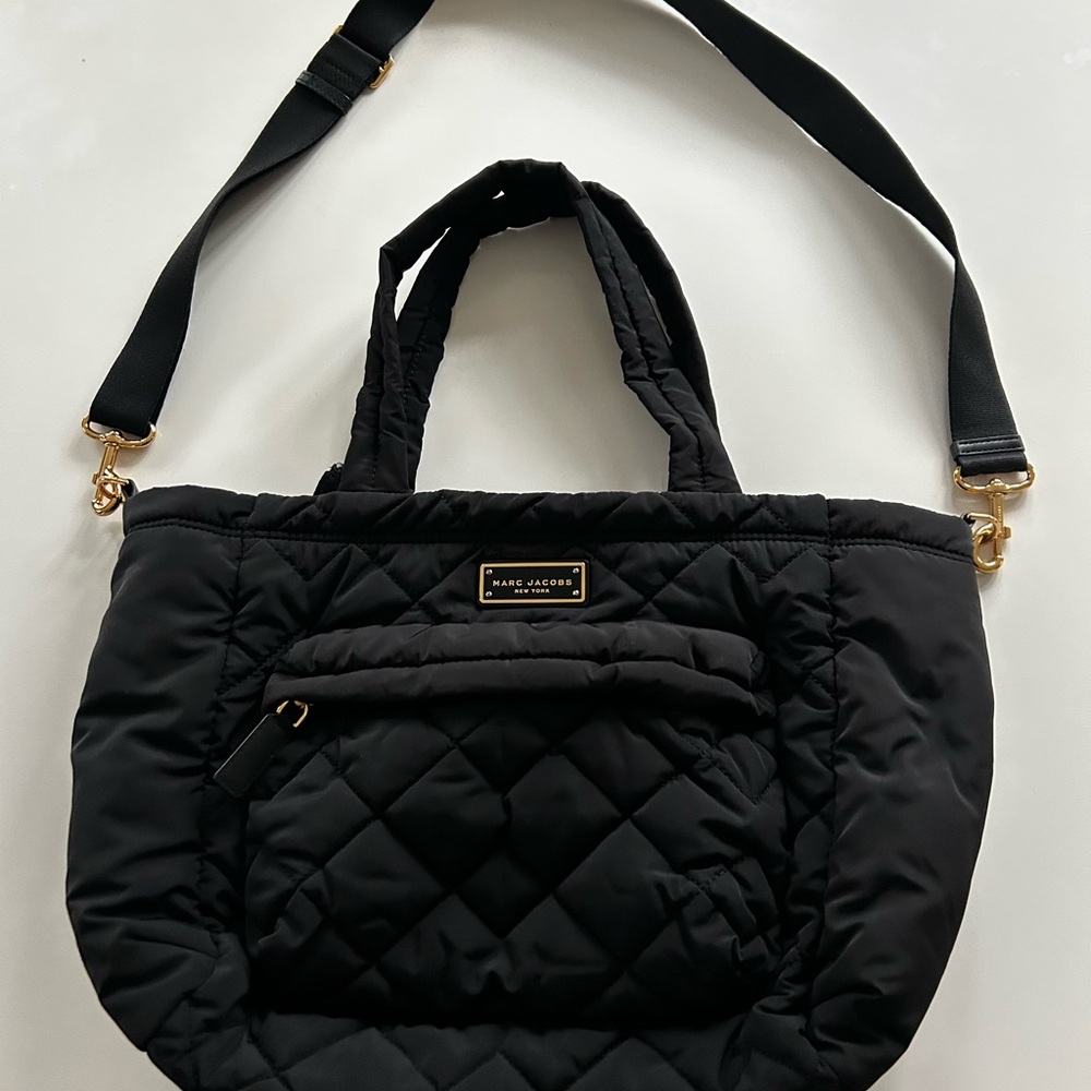 Marc Jacobs Black Quilted Tote Bag